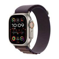 Apple Watch Ultra 2 GPS + Cellular, 49mm Titanium Case with Indigo Alpine Loop - Large (MREW3AE/A)