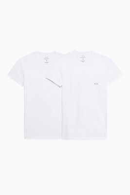 Logo Cotton Basic T-shirt, Set of 2 Logo Cotton Basic T-shirt, Set of 2