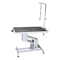 Aeolus Hydraulic Lifting Table With Overhead Arm, Black Single Side Top (126*65*51.5--101cm)