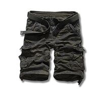 Men's Classic Style Fashion Shorts Cargo Shorts Multi Pocket Knee Length Pants Casual Daily Camouflage Comfort Breathable Mid Waist Yellow Army Green Dark Blue 30 31 32 34 36 miniinthebox - thumbnail