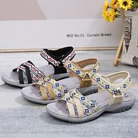 Women's Sandals Gladiator Sandals Roman Sandals Fisherman Sandals Outdoor Daily Indoor Low Heel Open Toe Fashion Sporty PVC Loafer Cross Strap Camel Almond Black Lightinthebox