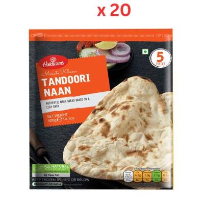 Haldiram'S Tandoori Naan 400G Pack of 20