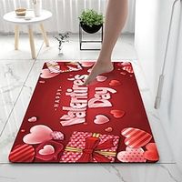 Valentine's Day Bathroom Bath Mats Creative Absorbent Bathroom Rug Diatomaceous Earth Non Slip miniinthebox