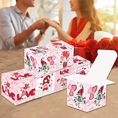 6pcs Valentine'S Day Theme Candy Snack Packaging Box Party Decoration Paper Box Lightinthebox