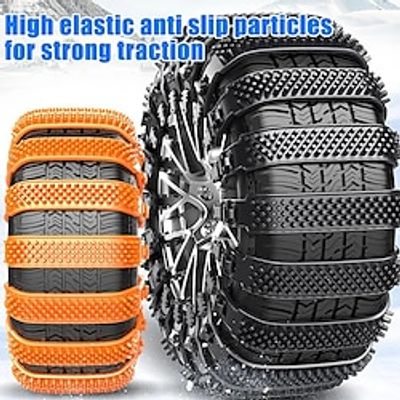4/6/8Pcs Car Winter Tire Wheels Chain Snow Chains Wheel Tyre Cable Belt Winter Outdoor Emergency Chain Snow Tire Anti-skid Chain miniinthebox