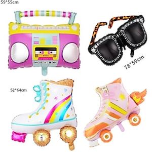 Skating Shoes Balloons Radio Aluminum Film Balloons 80s And 90s Themed Party Atmosphere Decoration Balloons Lightinthebox