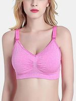 Front-Closure Wireless Sport Bra - thumbnail