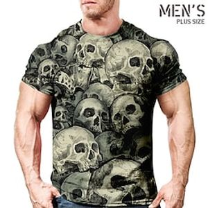 Men's Plus Size T shirt Tee Big and Tall Graphic Crew Neck Short Sleeve Spring  Summer Basic Vintage Fashion Streetwear Casual Sports Tops Lightinthebox