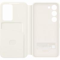 Samsung Cover S23 Smart View Wallet Case | Cream Color | EF-ZS911CUEGWW