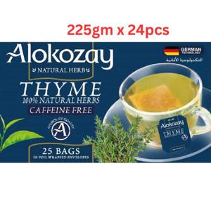 Alokozay Thyme Tea - 25 Tea Bags In Foil Wrapped Envelopes X Pack Of 24