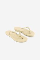 Girls Slim Logo Metallic Slippers Sand Grey/Light Golden Girls Slim Logo Metallic Slippers Sand Grey/Light Golden