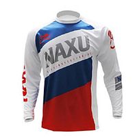 CAWANFLY Men's Long Sleeve Cycling Jersey Summer Red and White Bike Top Mountain Bike MTB Road Bike Cycling Quick Dry Sports Clothing Apparel  Micro-elastic Lightinthebox - thumbnail