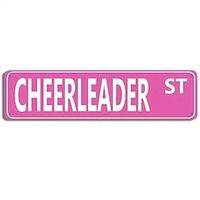 1pc Cheerleader Pink Metal Tin Sign 16 X 3.75 Inch Funny Signs For Dorm Teen Room Decor Outdoor Doorway Sign Decor miniinthebox - thumbnail