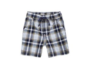 Baby Boys Woven Cotton Shorts  White Combo