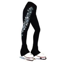 Figure Skating Pants Women's Girls' Ice Skating Bottoms White Pink Blue Stretchy Training Competition Skating Wear Thermal Warm Crystal  Rhinestone Ice Skating Figure Skating Lightinthebox - thumbnail