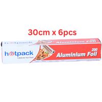 Hotpack Aluminum Foil 30cmx54m 6 Rolls - AF200HPF