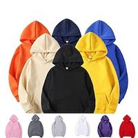Men's Hoodie Hooded Sports  Outdoor Daily Holiday Pocket Plain Wine Red Black White Activewear Streetwear Sport Spring   Fall Hoodies Sweatshirts  Lightinthebox - thumbnail