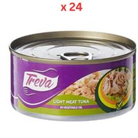 Treva Lm Tuna In Vegetable Oil 170Gm - Carton of 24 Packs (UAE Delivery Only)