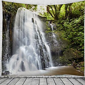 wall tapestry art decor blanket curtain hanging home bedroom living room decoration waterfall scenery miniinthebox