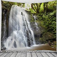 wall tapestry art decor blanket curtain hanging home bedroom living room decoration waterfall scenery miniinthebox - thumbnail