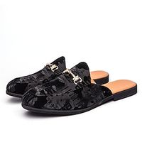 Men's Clogs  Mules Moccasin Casual Outdoor Daily Walking Shoes Synthetics Breathable Black White Summer Spring Lightinthebox - thumbnail