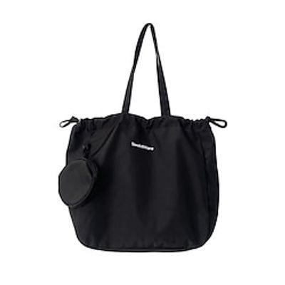 Women's Shoulder Bag Nylon Daily Zipper Large Capacity Lightweight Solid Color Black Pink Green Lightinthebox