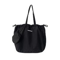 Women's Shoulder Bag Nylon Daily Zipper Large Capacity Lightweight Solid Color Black Pink Green Lightinthebox - thumbnail