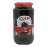 Acorsa Black Olives Plain Jar 575gm (8428916009504) - thumbnail