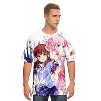 Inspired by The Demon Girl Next Door Yoshida Yuuko Cosplay Costume T-shirt 100% Polyester Pattern Harajuku Graphic Kawaii T-shirt For Men's  Women's  Couple's Lightinthebox - thumbnail