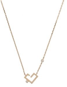 Hubb Necklace Extra Small Solid Diamond Dot Plus 1 Solitaire