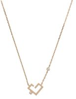 Hubb Necklace Extra Small Solid Diamond Dot Plus 1 Solitaire - thumbnail
