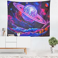 Planet Mystery Colorful Sky Wall Tapestry Art Decor Blanket Curtain Hanging Home Bedroom Living Room Decoration Polyester miniinthebox - thumbnail