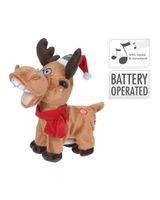 Homesmiths Christmas Deer with Hat & Scarf - thumbnail