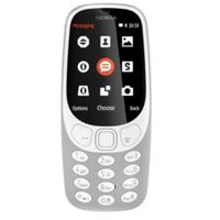 Nokia 3310, 2MP, 16MB RAM, 2.4 Inch Mobile, Dual Sim, Grey, 2G