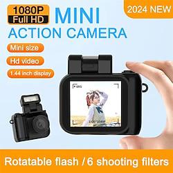 New Monoreflexes Style Mini Camera CMOS With Flash Lamp And Battery Dock Portable Video Recorder DV 1080P With LCD Screen Lightinthebox