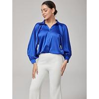 Sapphire Blue Dolman Sleeve Blouse