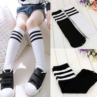 Girls Boys Football Stripes Socks