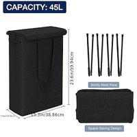 Large Laundry Basket with Handles and Lid - Foldable Bin for Bedroom Organization and Storage, Built-in Liner with Removable Stand, Foldable Freestanding Waterproof Laundry Bag for College Dorms, Clothes, Toys Organizer Lightinthebox