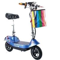 Megastar Megawheels Foldable GoPro Electric scooter 24V With Basket, Blue - BD024-BLU (UAE Delivery Only)