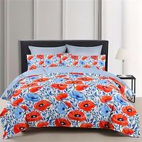 100% Cotton Duvet Cover Set Floral Pattern Comforter Set Soft Luxury Bedding Set Home Decor Dusk Bedding Gift King Queen Full Size Lightinthebox - thumbnail