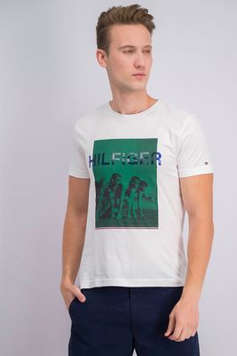 Mens Rowers Photo Print Tee Bright White Mens Rowers Photo Print Tee Bright White
