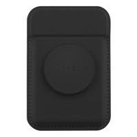 UNIQ Flixa Magnetic Card Holder And Pop-Out Grip-Stand - Jet Black - thumbnail