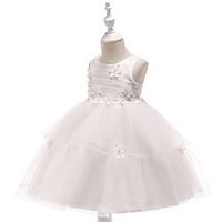 Princess Dress Party Costume Flower Girl Dress Girls' Movie Cosplay Christmas New Year's White Red Dusty Rose Dress Christmas Halloween Children's Day Polyester / Cotton miniinthebox - thumbnail