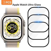 3 PCS Tempered Glass for Apple Watch Ultra 49mm Waterproof Tempered Full Screen Protector Film For Iwatch Series 8 Pro 49mm miniinthebox - thumbnail