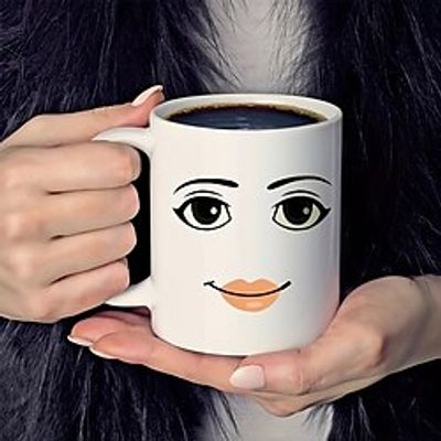 Woman Face Coffee Mug - Unique and Stylish 11oz Ceramic Tea Cup with Handle, Perfect Gift Idea for Women, Ideal for Enjoying Hot or Cold Drinks like Coffee, Tea, Water, and more Lightinthebox Woman Face Coffee Mug - Unique and Stylish 11oz Ceramic Tea Cup with Handle, Perfect Gift Idea for Women, Ideal for Enjoying Hot or Cold Drinks like Coffee, Tea, Water, and more Lightinthebox