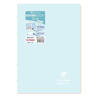 Clairefontaine Koverbook Blush Stapled Opaque Polypro Notebook 48 Lined Sheets (21 x 29.7 cm) - Ice Blue - thumbnail