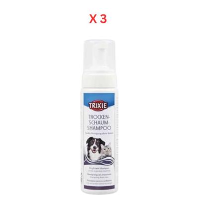 Trixie Dry Foam Shampoo For Dogs & Cats Pack Of 3