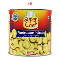 Super Chef Mushroom Whole 2500Gm (Pack Of 6)