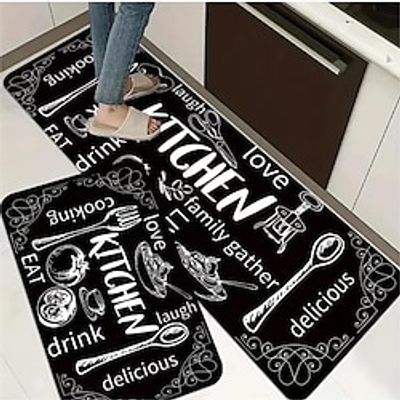 Kitchen Rug Non Slip Kitchen Mats for Floor Waterproof Farmhouse Kitchen Rugs and Mats Comfort Standing Desk Mats for Office,Laundry Room 1 Piece miniinthebox Kitchen Rug Non Slip Kitchen Mats for Floor Waterproof Farmhouse Kitchen Rugs and Mats Comfort Standing Desk Mats for Office,Laundry Room 1 Piece miniinthebox