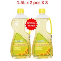 Unichef Pure Sunflower Oil 3 x (1.5Ltr x 2 PK)